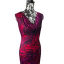 Cache  Red Purple Cowl Neck Dress evening designer gown brand new medium Photo 1