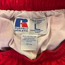 Russell Athletic Russell women’s vintage red lined nylon track pants w/pocket zip ankles. Size L Photo 5