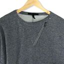 BCBGMAXAZRIA  Tallulah Zipper Mesh Grey Sweatshirt Photo 6