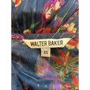 Walter Baker  Narice Floral Top Size XS - Long Sleeve, Blue Photo 3