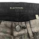 Elie Tahari  Azella Skinny Coated Jeans Textured Charcoal Gray Women’s Size 26 Photo 5