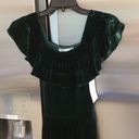 Hill House 💕💕 The Akilah Nap Dress ~ Emerald Green Velvet Small S NWT Photo 11
