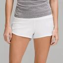 Lululemon White  speed up shorts Photo 0