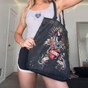 Ed Hardy y2k true vintage don  christian audigier “love kills slowly” tote bag Photo 2