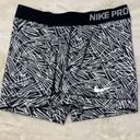 Nike Black and White Zebra Print  Pro Shirts Photo 1