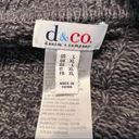 Denim & Co . Cable Knit Poncho Sweater Size Large Color Gray Button detail Photo 13