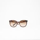 Salvatore Ferragamo  SF783S Rounded Oval Tortoise Shell Brown Tan Sunglasses Photo 3