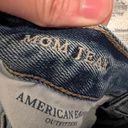 American Eagle Outfitters AEO Distressed Busted Knee Mom Jeans Size 2 Short EUC Photo 4