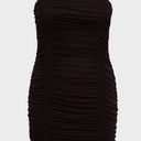 Torrid Black Mesh Ruched Strapless Mini Bodycon Dress 2X Photo 2