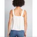 Modcloth  White V-Neck Wide Strap Lightweight Pullover Cami Tank Size X-Small Photo 1