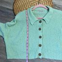 Urban Outfitters  ribbed textured knit cropped collared cardigan Photo 2