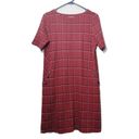 J.Jill , women’s Small, buffalo plaid midi short sleeve, dress, with pockets Photo 4