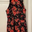 Socialite  black graphic roses mini dress Photo 4