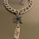 Handmade Joy Engraved Floral Charm Bracelet Photo 0