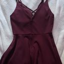 Speechless Maroon Mini Dress Photo 2