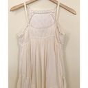 American Eagle Cream High Neck Flowy Crochet Lace Tiered Slip Mini Dress Boho M Photo 4