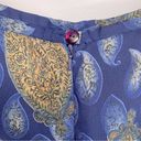 Pendleton  Blue and Gold Paisley Skirt Size 6 Photo 3