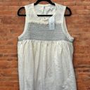 True Craft  Women's Plus Sz 0X Embroidered Ruffled Sleeveless Top Ivory Photo 0