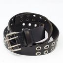 American Eagle  Grommet Leather Belt Black S Photo 0