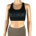 Reebok  Racerback Non-Padded Logo Front Sports Bra, Medium Photo 0