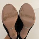 Gucci  Maxime Black Suede Crystal Horsebit Open Toe Mules High Heel Sandals 37.5 Photo 5