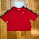 Kappa NWOT  Red Logo Tape Cropped Top Photo 0