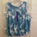 Tie Dye Athletic Tank Top Blue Size XXL Photo 3