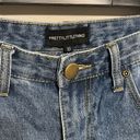 Pretty Little Thing  JEANIE MID WASH EXTREME RIPPED DENIM SHORTS Photo 2