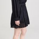 Ulla Johnson Gemma Long Sleeve Eyelet Cotton Shirtdress in Black Size 10 NWT Photo 5