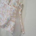 Gap  Silk Vintage Y2K Slip Tank Top Babydoll Floral Botanical Print Size Medium Photo 2