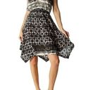 Ecote  black and white pattern halter open back asymmetrical boho dress size S Photo 2