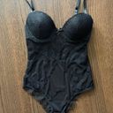 Marilyn Monroe NWOT luxury black lacy mesh padded lingerie bodysuit  (S) Photo 1