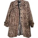 J.Crew  Leopard Animal Print Wool Blend Top Coat Size 4 Photo 4