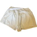 Halara  Womens Shorts White Crossover Pull On High Waisted Pockets L Photo 3