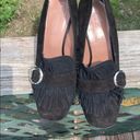 Vera Pelle  Black Suede Shoes Sz 40 (10) NWOT Photo 4
