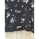 The Loft  Navy Blue Mini Ruffle Floral skirt  Sz 10 Photo 5