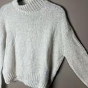 American Eagle  outfitters sweater cropped mock neck taupe/grey nwt medium Photo 3