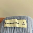 Abercrombie & Fitch Abercrombie Baby Blue Linen Blend Wide Leg Trouser S Photo 6