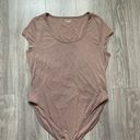 Old Navy  Scoop Neck Brown Tan Bodysuit Photo 0