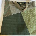 Handmade  Large Oversized Green Cottage Granola Patchwork Tote Bag Photo 6