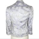 Bebe Vintage  Lilac White Floral Jacket Blazer Size 8 Photo 5