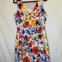 Donna Morgan Anthropologie Floral Sleeveless Dress Pockets Size 12 Photo 1