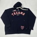 NFL Houston Texans  Football Navy Blue Full Zip Up Hoodie Sweatshirt Adult XL Photo 0