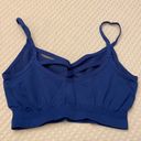 Free People NEW Set!  Crop Tank Top Sports Bra & Legging Blue Size M/L Photo 5