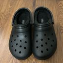 Crocs NEW  Black Classic Lined Clogs Size 8 Women’s 6 Men’s $60 Photo 2