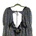 Free People  Black Combo Pennie Mini Dress Sz L NWT Photo 9