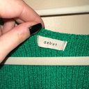 Debut Green Knit Crop Top Photo 2