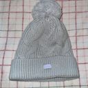 Under Armour Gray Cable Knit Puffball Beanie Photo 0