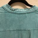 Zadig & Voltaire  Tone Crinkle Button Front Long Sleeve Top Size Medium Photo 8