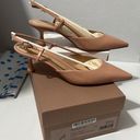 Gianvito Rossi Ascent 85 Leather Slingback Pump In Peach Leather casual formal Photo 2